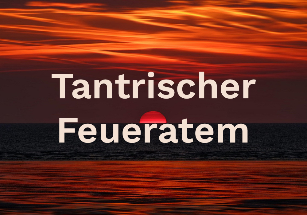 Roter Sonnenuntergang am Meer